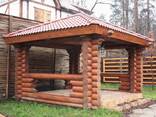 Беседка из оцилиндрованного или рубленного бревна - фото 7