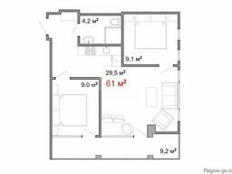 Квартира 61 м² - улица Луки Асатиани, Батуми