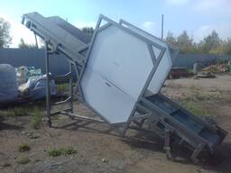 Ленточный транспортер с магнитом и без