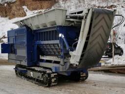 Мобильная дробилка-шредер для переработки отходов