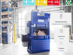 შესაფუთი ნარჩენების დასაპრესად მოწყობილობის მონტაჟი