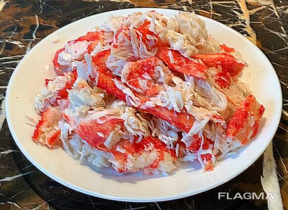 Мясо краба камчатского(салатное-роза)