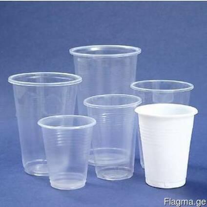 Одноразовый пластиковый стаканы в разных размерах