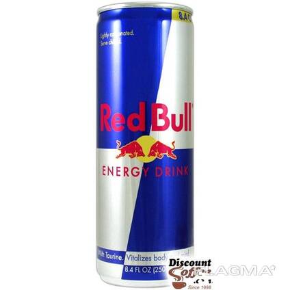 Redbull energy drinks in cans