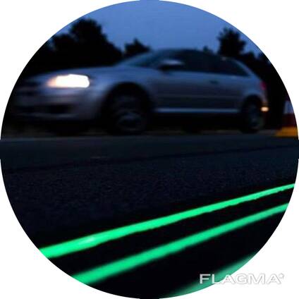 Светящаяся краска для дорожной разметки