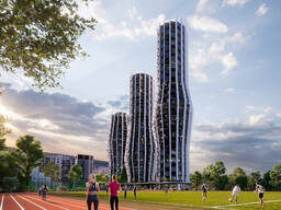 В продажу поступил блок С, где расположится 5* гостиница Wyndham Grand Residences Tbilisi.